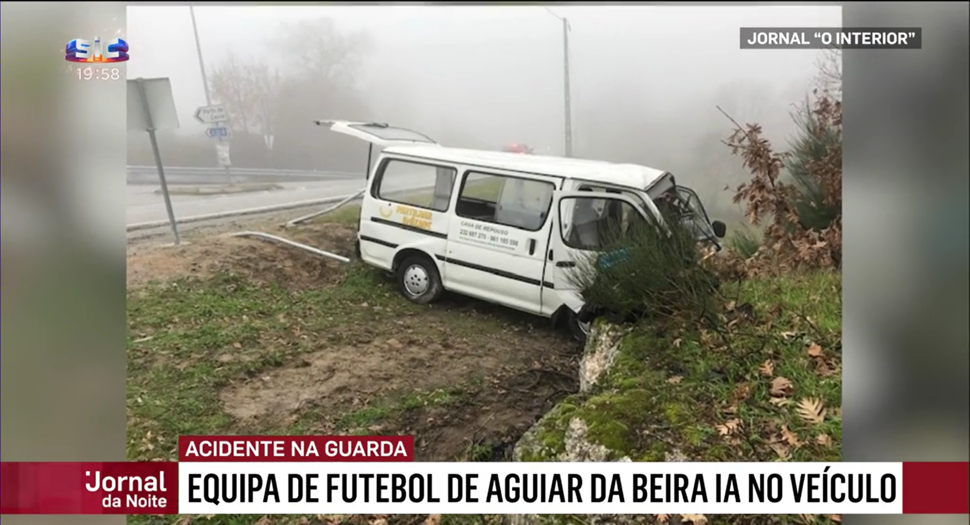 Equipa Senior De Futebol De Aguiar Da Beira Sofreu Acidente Rodoviario Caruspinus